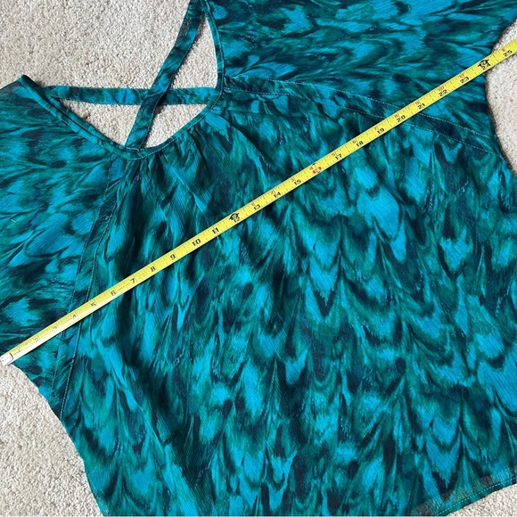 ⭐️BOGO FREE⭐️ EUC EXPRESS Blue Short Sleeve Blouse - Picture 4 of 8